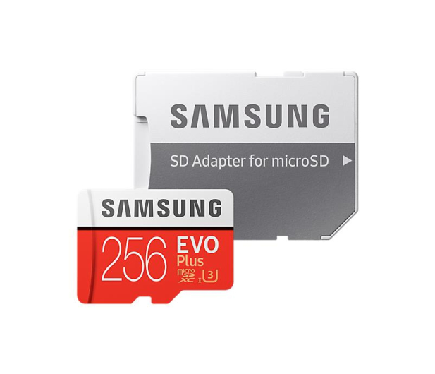 SAMSUNG EVO+ microSD 256GB 100MB/s + SD MB-MC256GA/EU - 360786 - zdjęcie 3